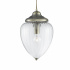 Moscow Pendant - Antique Brass & Ribbed Glass