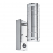 Metro LED Outdoor Wall Bracket with PIR -Stainless Steel