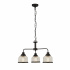 Highworth Table Lamp - Matt Black & Holophane Glass