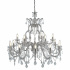 Marie Therese 18Lt Chandelier - Chrome & Clear Crystal