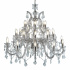 Marie Therese 18Lt Chandelier - Chrome & Clear Crystal