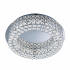 Vesta LED Flush - Chrome with Clear Crystal Buttons