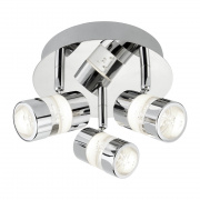 Bubbles 4Lt LED Bathroom Spotlight - Chrome & Acrylic, IP44