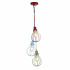 CYCLONE  5LT MULTI DROP PENDANT WITH CLEAR GLASS