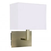 Hotel LED 2Lt Adjustable Wall Light - Antique Brass