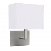 Hotel LED 2Lt Adjustable Wall Light - Satin Silver