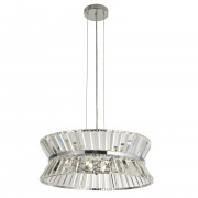 Uptown 7Lt Pendant - Convertible to Semi -Flush, Chrome with