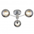 Lovell 3Lt Flush - Chrome With Smoked Glass Shades