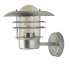 Toronto Outdoor Wall Light- Galvanised Silver & Clear Glass