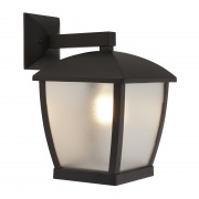 BLACK AND GOLD TABLE LAMP WITH BLACK SHADE, GOLD INNER