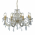 Marie Therese 8Lt Pendant - Polished Brass & Clear Crystal