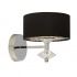 FRISBEE 1LT LED TABLE LAMP, MATT BLACK WITH SMOKED GLASS