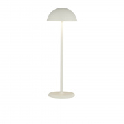 Portobello Portable Outdoor Table Lamp - Matt White, IP54