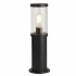 Barkerloo Outdoor Post - 450mm Black with Clear Glass