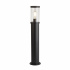 Barkerloo Outdoor Post - 450mm Black with Clear Glass