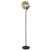 Punch Table Lamp - Black with Punched Champagne Glass