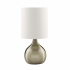 Touch Table Lamp - Satin Silver Base & Fabric Shade