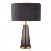 x Liberty Table Lamp - Blue Glass with Black Shade
