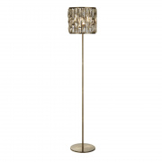 Bijou Table Lamp - Antique Brass & Champagne Glass