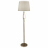 Loopy Table Lamp - Chrome With Faux Silk Shade