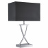 Club Table Lamp - Chrome Base & Fabric Shade