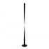 AMSTERDAM - 1LT MATT BLACK FLOOR LAMP 4 LEG BASE WITH ROUND SMOKEY GLASS SHADE