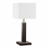 x Lunar Table Lamp - Black With White Shade & Plant Pot Hold