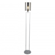 Catalina Table Lamp - Chrome & Smoked Glass Shades