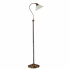 Adjustable Floor Lamp - Antique Brass & Scavo Glass Shade
