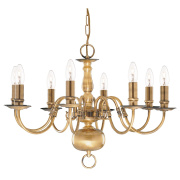 Flemish 5Lt Pendant - Antique Brass