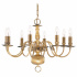 Flemish 8Lt Pendant - Antique Brass