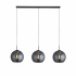INFINITY 8LT PENDANT - BLACK WITH CRYSTAL GLASS DETAIL
