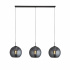 Amsterdam Floor Lamp - Black Metal & Smoked Glass