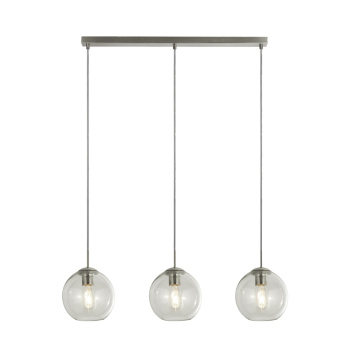 Svietidlá Searchlight - Balls 3Lt Bar Pendant - Chrome Metal & Clear Glass | KÓD: 1033-3CL
