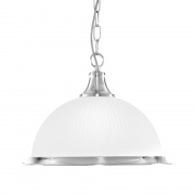WINDSOR II - 2LT PENDANT, ANTIQUE BRASS, CLEAR RIBBED GLASS