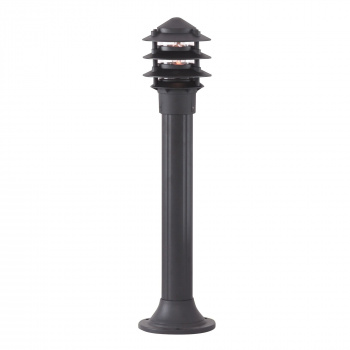 Svietidlá Searchlight - Bollards  Outdoor Post - Black Metal & Clear Glass | KÓD: 1076-730
