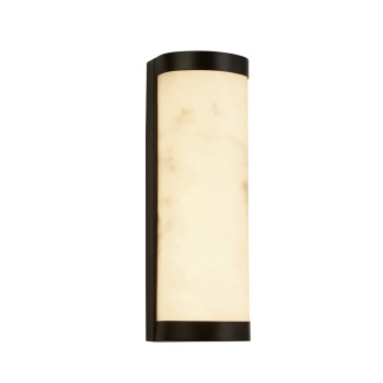Svietidlá Searchlight - Nile LED Wall Light, Matt Black Metal & Marbleised Resin | KÓD: 10887BK