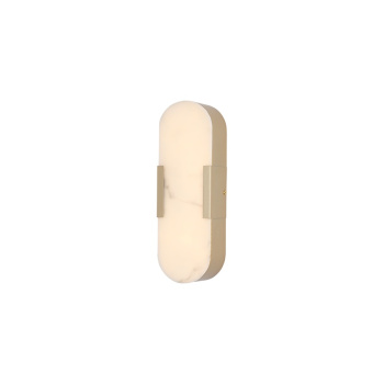 Svietidlá Searchlight - Opaline LED Wall Light, Matt Gold Metal with Marble Resin | KÓD: 11138GO