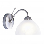 Milanese 3Lt Pendant- Satin Silver & Alabaster Glass