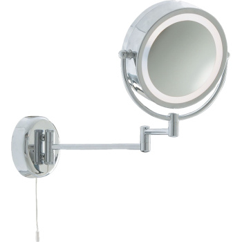 Svietidlá Searchlight - Illuminating Bathroom Mirror With Swing Arm  -  Chrome, IP44 | KÓD: 11824