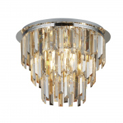 Clarissa 2Lt Wall Light - Chrome & Glass Prisms