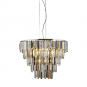 Clarissa 9Lt Pendant - Chrome & Glass Prisms