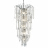 WATERFALL - 13LT TIER CHANDELIER, CHROME, CLEAR CRYSTAL