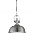 INDUSTRIAL PENDANT - 1LT PENDANT, ANTIQUE BRASS, FROSTED GLASS