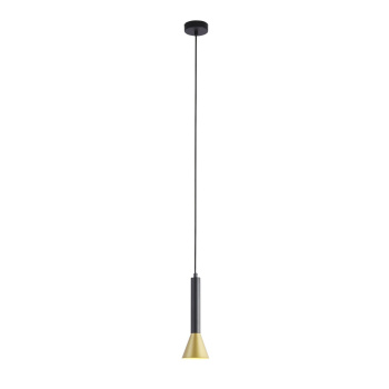 Svietidlá Searchlight - Signal Pendant - Black & Gold Metal | KÓD: 13611-1BGO