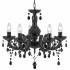 MARIE THERESE - 5LT CEILING, BLACK GLASS/ACRYLIC