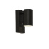 Rochester 2Lt Outdoor Up/Down Light with Sensor- Black, IP44