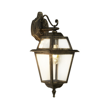 Svietidlá Searchlight - New Orleans Outdoor Downlight - Black Gold, Clear Glass,IP44 | KÓD: 1522