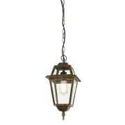 New Orleans Outdoor Wall Light  -  Black Gold, Glass, IP44