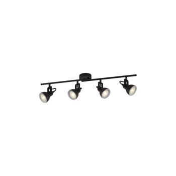 Svietidlá Searchlight - Focus  4Lt Split Bar Spotlight  - Black Metal | KÓD: 1544BK